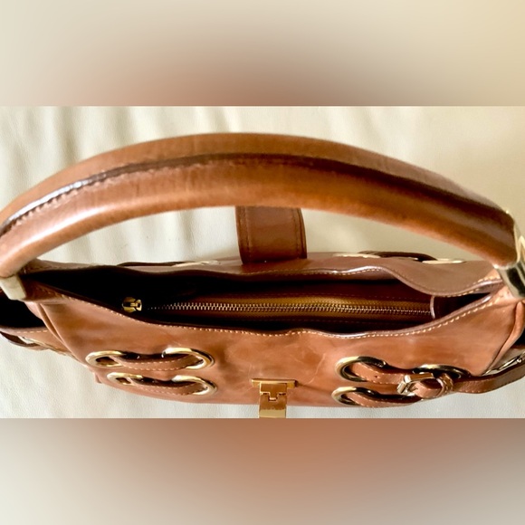 Jimmy Choo bag Brown Leather w/ Gold Accents - Picture 8 of 11